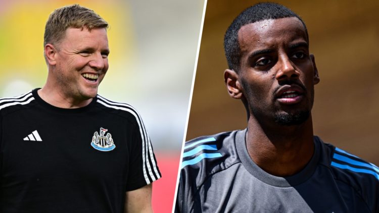 Eddie Howe before Newcastle United play Team K-League. Alexander Isak in pre-season training for Newcastle United.