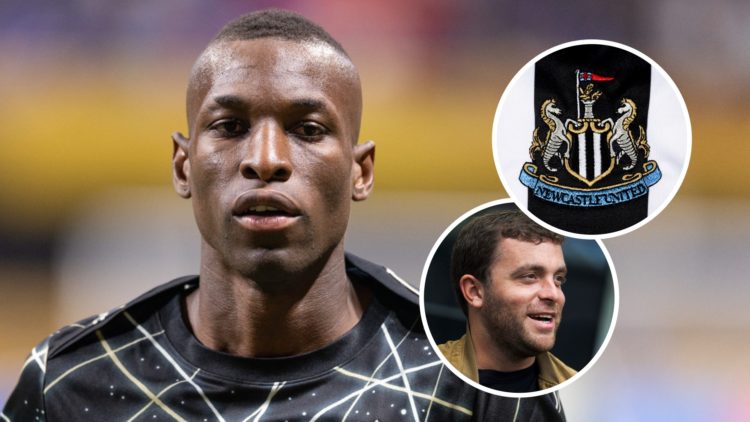 Nicolas Jackson warms up before Chelsea face Los Angeles FC in the Club World Cup. Inset: football journalist Fabrizio Romano and the Newcastle Uni...