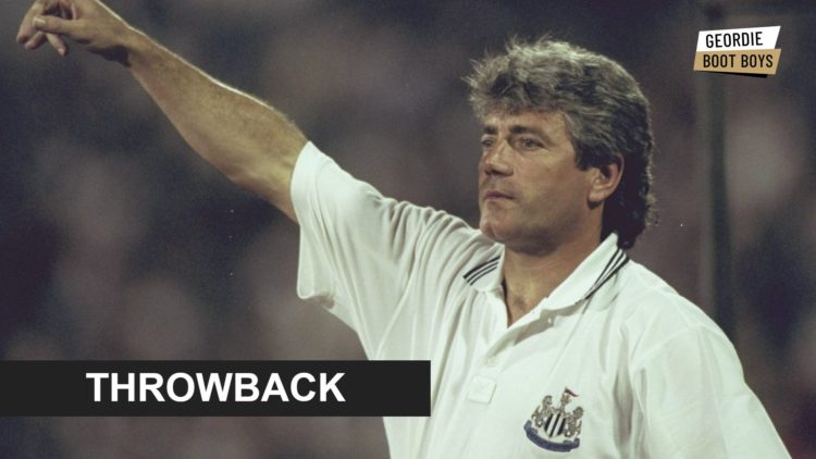 Kevin Keegan managing Newcastle United.