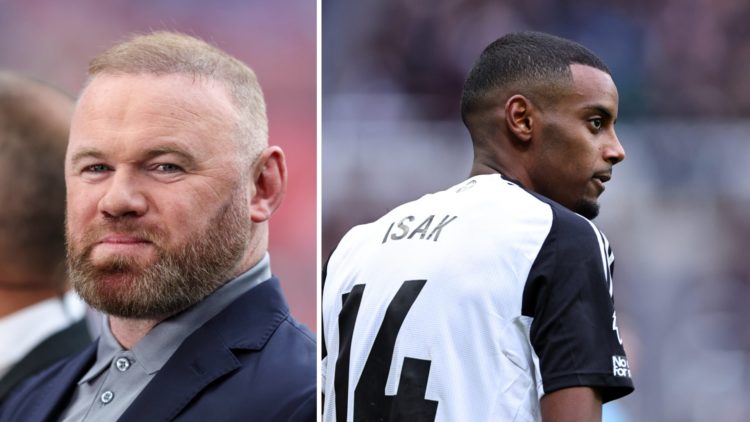 Wayne Rooney on punditry duty, Alexander Isak playing for Newcastle United