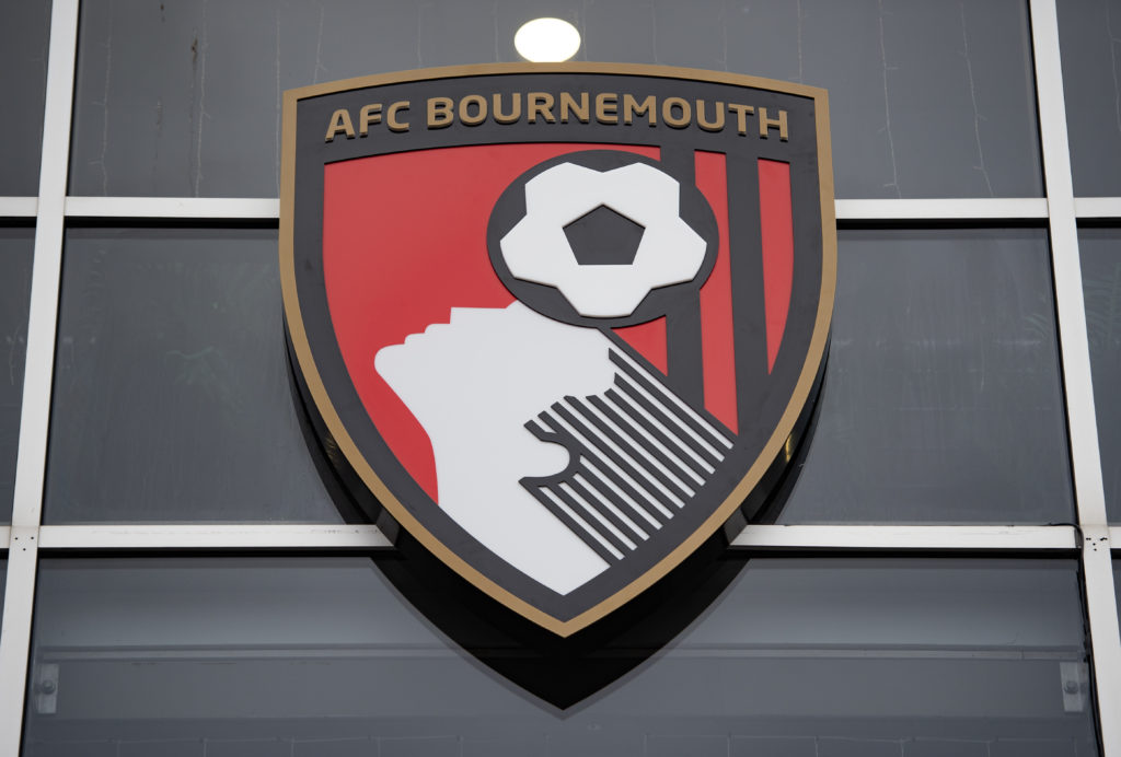 General view of the Bournemouth club crest.