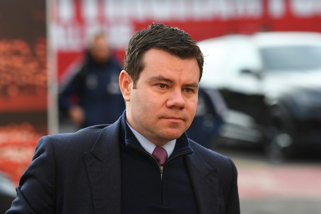 Ross Wilson arrives at the City Ground ahead of Nottingham Forest vs Bournemouth.