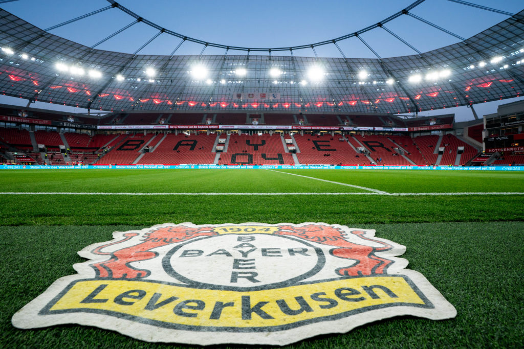 General view of the BayArena before Bayer Leverkusen play against Bochum in the Bundesliga.