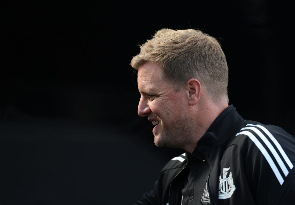 Eddie Howe arrives at St James' Park for Newcastle United's friendly against Atletico Madrid.