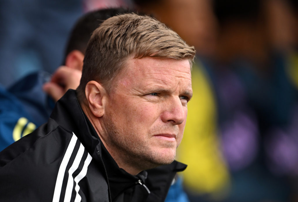 Eddie Howe looks on during Bournemouth v Newcastle United