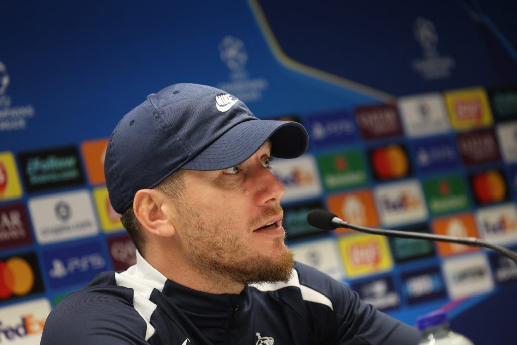 Union Saint-Gilloise boss Sebastien Pocognoli during a press conference