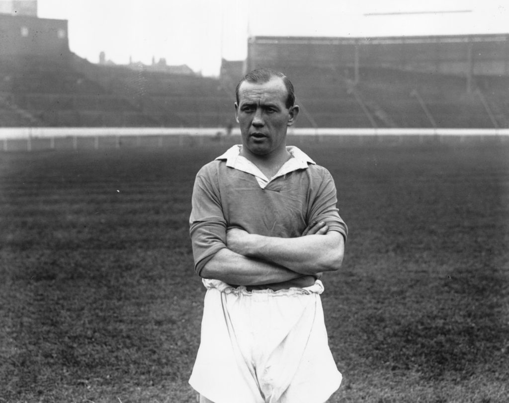 Hughie Gallacher poses in 1933.