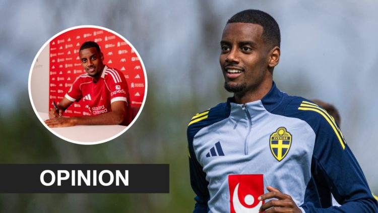 Alexander Isak training with Sweden, Alexander Isak signs for Liverpool.