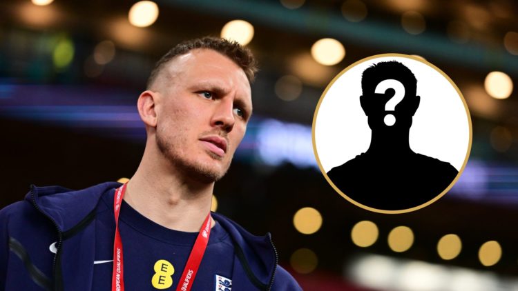Dan Burn arrives ahead of playing for England, mystery player