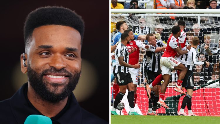 Darren Bent doing punditry, Gabriel scores the winner during Newcastle United vs Arsenal.