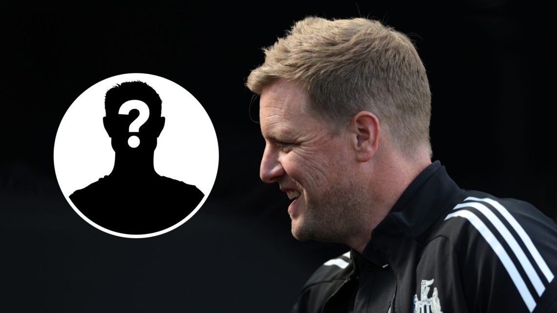 Eddie Howe looks on ahead of a Newcastle United friendly, mystery player