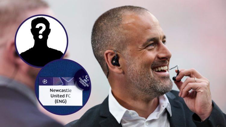 Joe Cole doing punditry, Newcastle United's ball for the Champions League draw, mystery player.