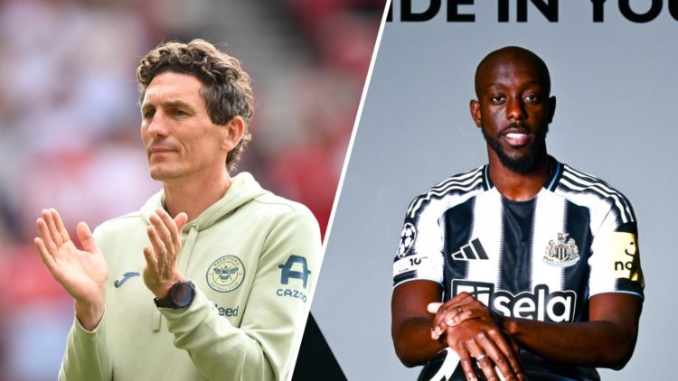 Keith Andrews claps the Brentford fans, Yoane Wissa joins Newcastle United.