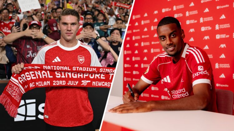 Viktor Gyokeres is unveiled as an Arsenal player, Alexander Isak joins Liverpool.
