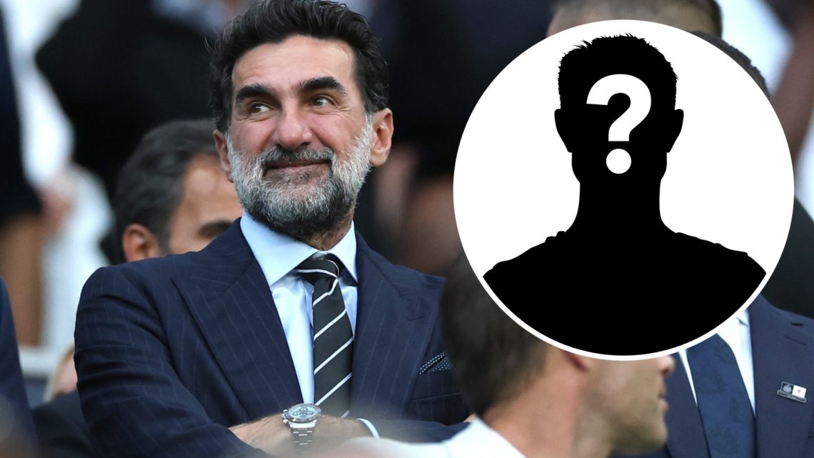Newcastle United chairman Yasir Al-Rumayyan. Inset, mystery person graphic.