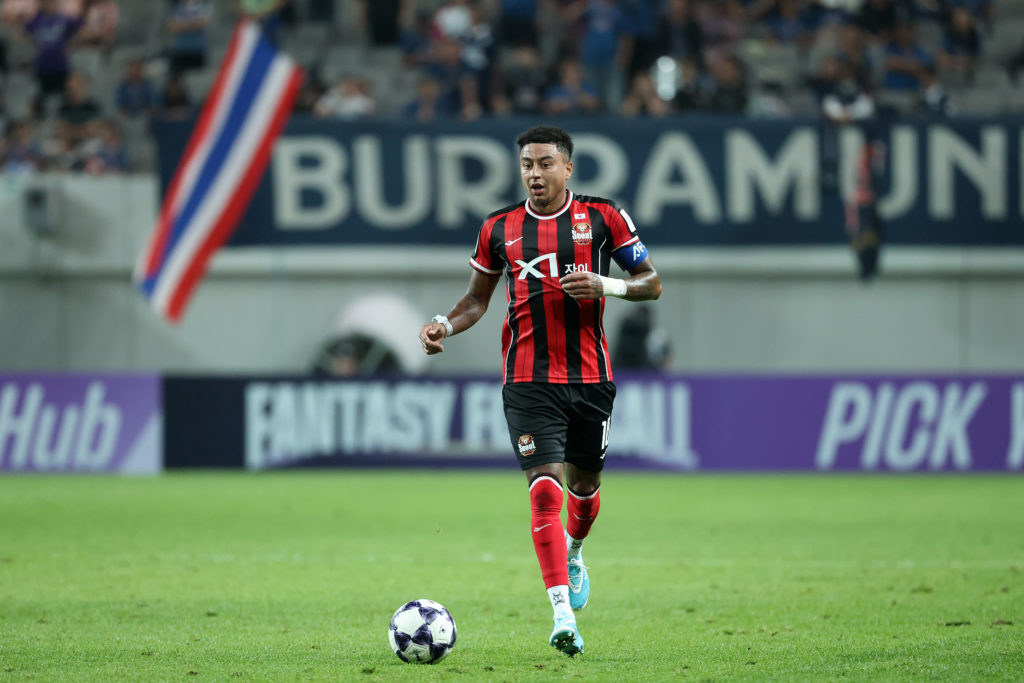 Jesse Lingard in action for FC Seoul.