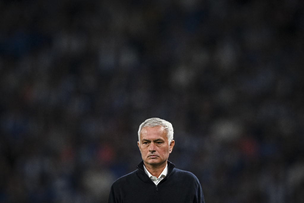 Head shot of Jose Mourinho.