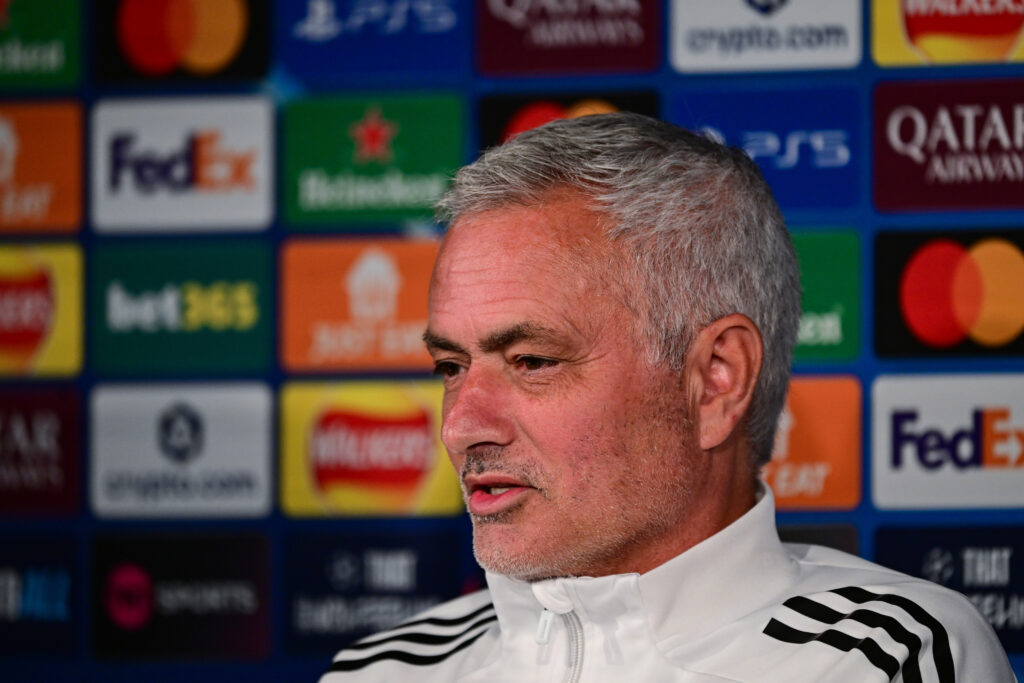 Jose Mourinho speaks to the media ahead of Newcastle United vs Benfica in the Champions League.