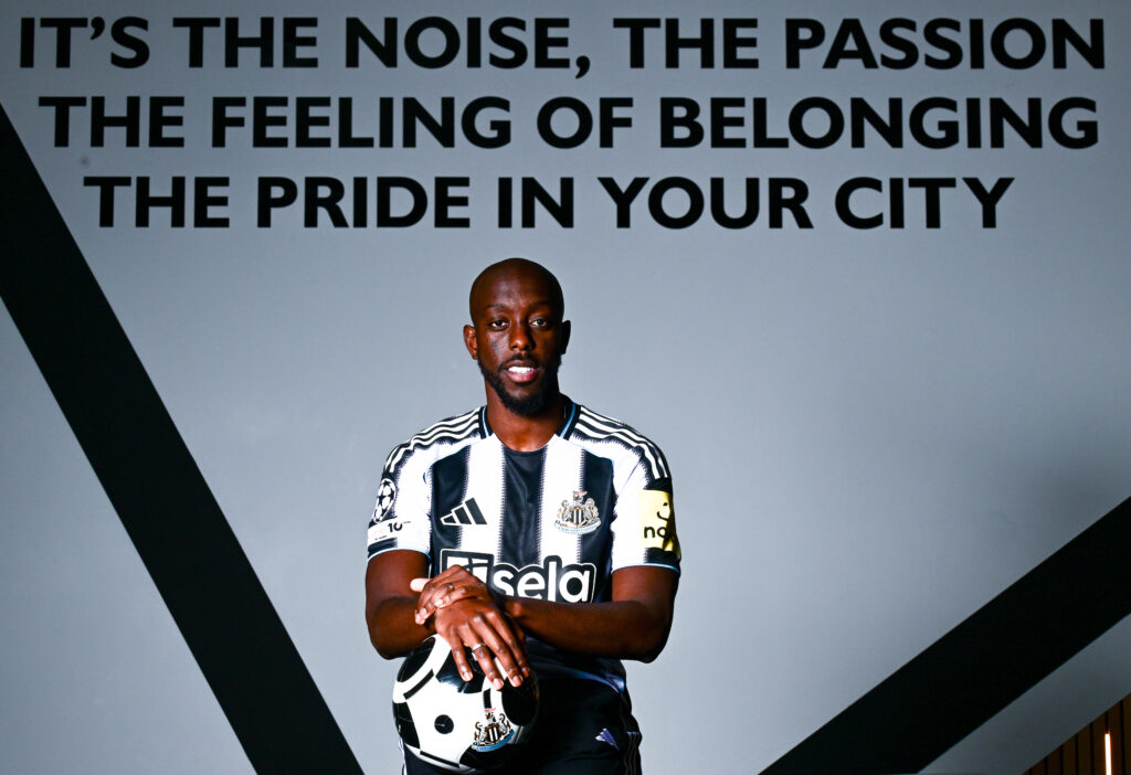 Yoane Wissa is unveiled as a Newcastle United player.