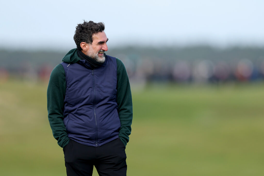 Newcastle United chairman yasir al-rumayyan is seen at the Alfred Dunhill Links Championship golf event in St Andrews, Scotland.