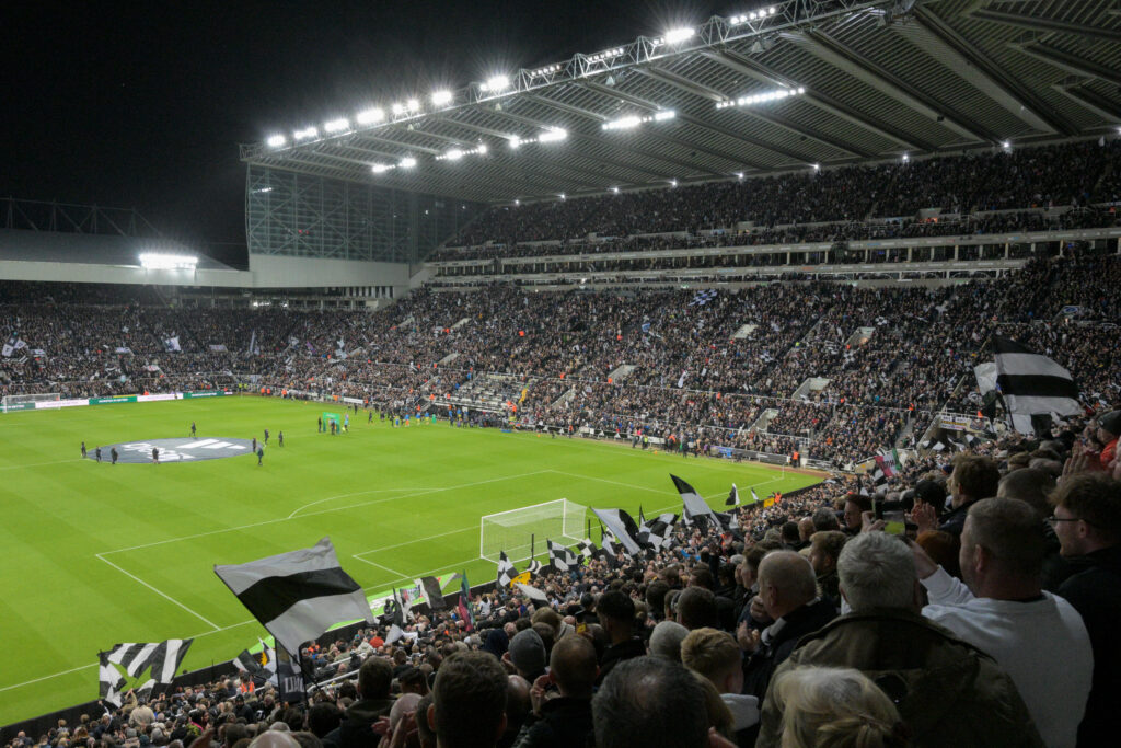 General view of St James' Park before Newcastle United vs Spurs in the Carabao Cup.