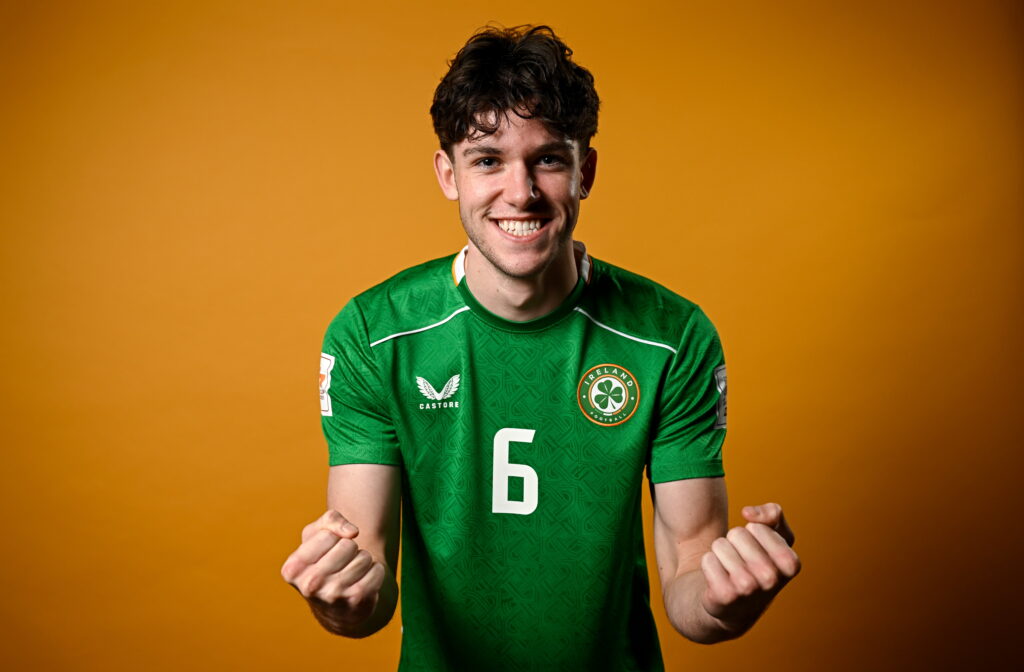 Rory Finneran during a Republic of Ireland U17s World Cup portrait session