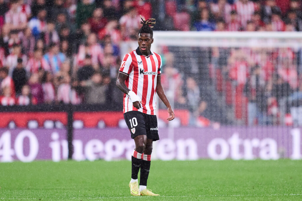 Nico Williams in action for Athletic Club.