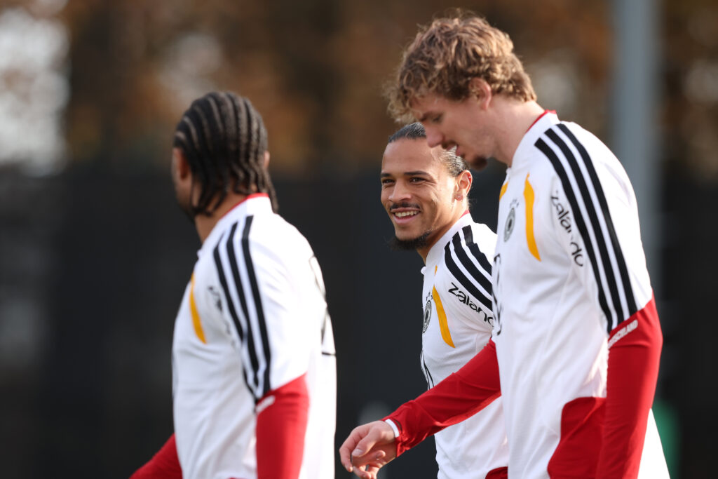 Nick Woltemade in training with the German national team in November 2025.