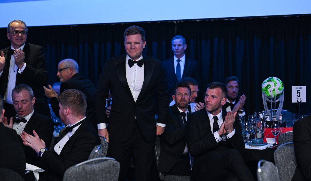 Eddie Howe is inducted into the Newcastle United Hall of Fame.