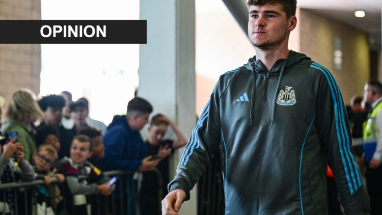 Alex Murphy arrives at St James' Park before a Newcastle United game.