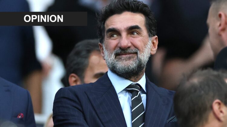 Newcastle United chairman Yasir Al-Rumayyan is seen at St James' Park.