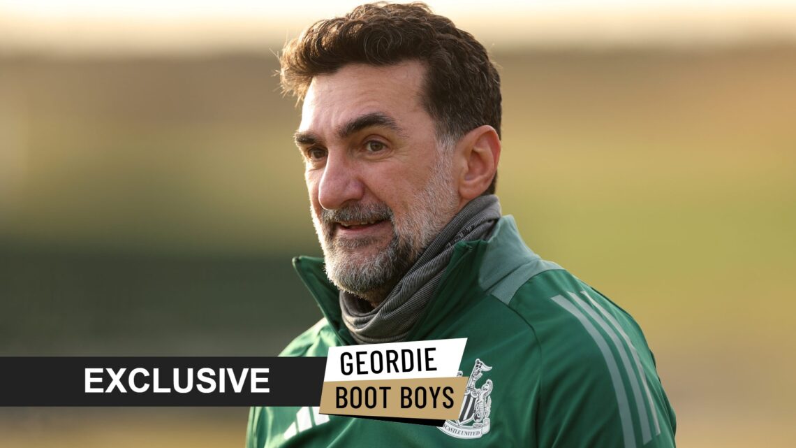 Newcastle United owner Yasir Al-Rumayyan, with exclusive branding overlaid.