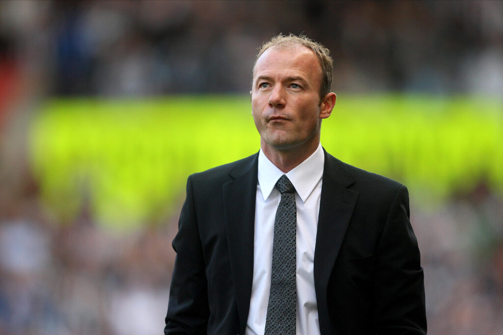 Newcastle United interim manager Alan Shearer during a Premier League game against Stoke City.