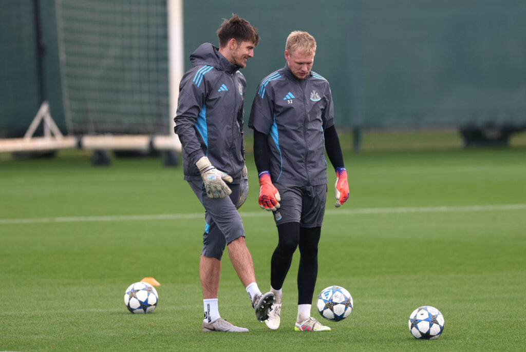 Newcastle United FC Training Session And Press Conference - UEFA Champions League 2025/26 League Phase MD4