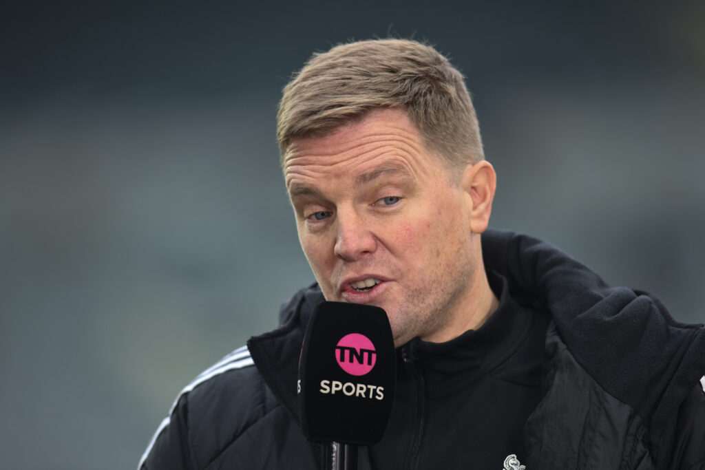 Eddie Howe speaks to the media after Newcastle United vs Chelsea.