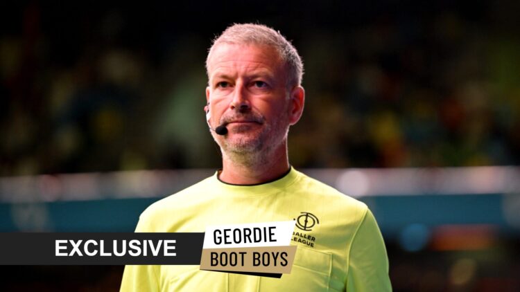 Former referee Mark Clattenburg with exclusive banner overlaid.