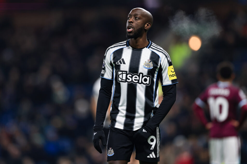 Yoane Wissa in action for Newcastle United against Burnley.