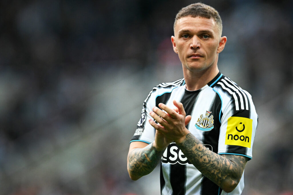 Kieran Trippier claps supporters after Newcastle United beat West Ham.